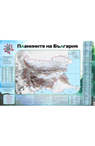 Карта „Планините на България“